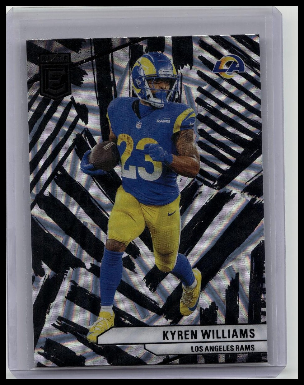 KYREN WILLIAMS 2024 Donruss Elite RAZZLE DAZZLE SP CASE HIT #63 SSP Rams
