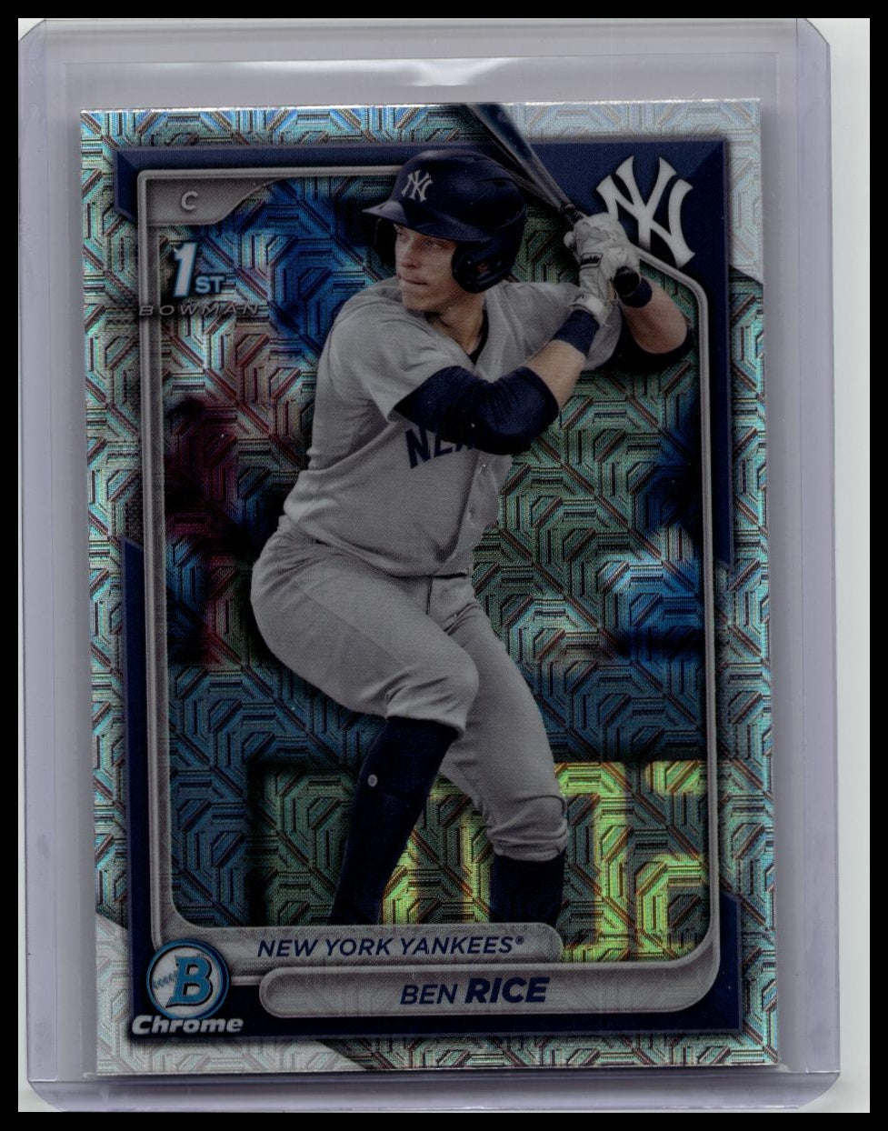 2024 Bowman Mega Box Ben Rice #BCP-186 Chrome 1st Mojo Refractor