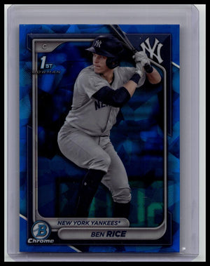 2024 Bowman Chrome Sapphire 1st Edition Prospects Ben Rice #BCP-186 RC Yankees