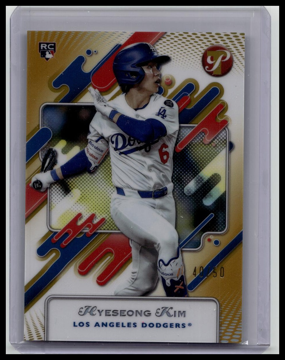 2025 Topps Pristine - Gold Refractors #/50 Hyeseong Kim #86 (RC)