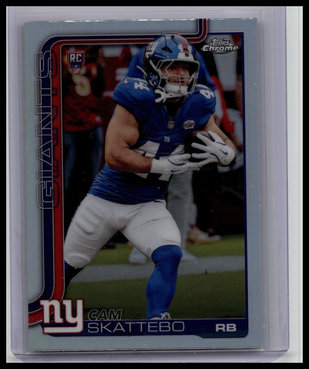 Cam Skattebo 2025 Topps Chrome #331 Refractor Rookie RC