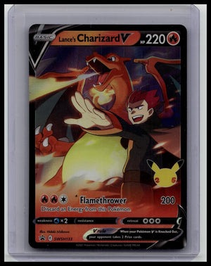 Pokémon Lance's Charizard V SWSH Promo Holo 220 HP SWSH133 Flamethrower