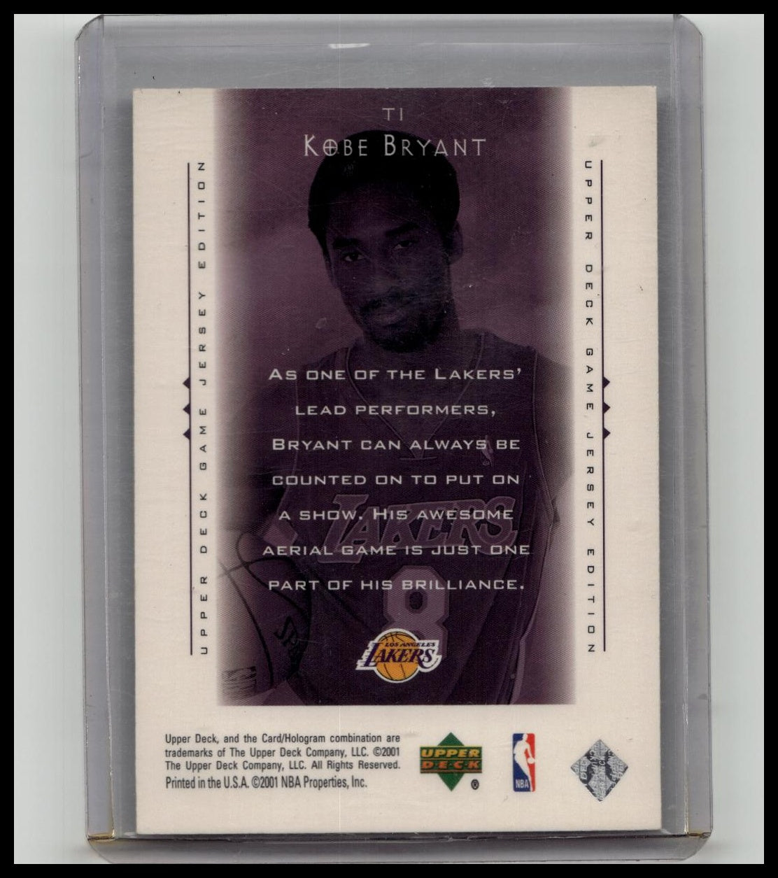 2000-01 Upper Deck Touch the Sky Kobe Bryant