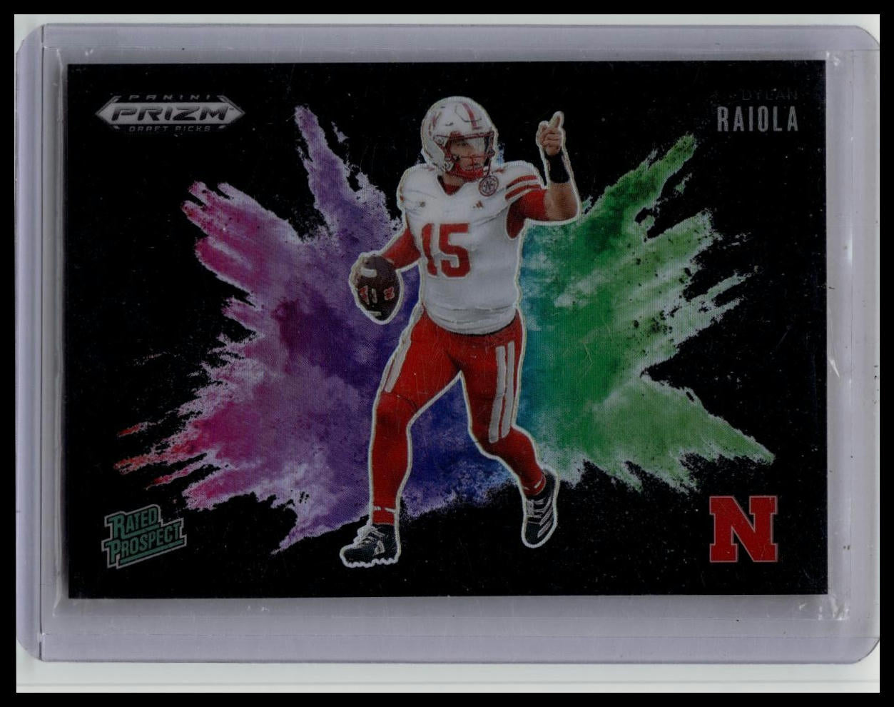 2025 Panini Prizm Draft Picks Black Color Blast Dylan Raiola #11 (RC)