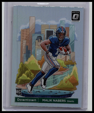 2024 Panini Donruss Optic - Downtown! Malik Nabers #18 (RC) Rookie Card