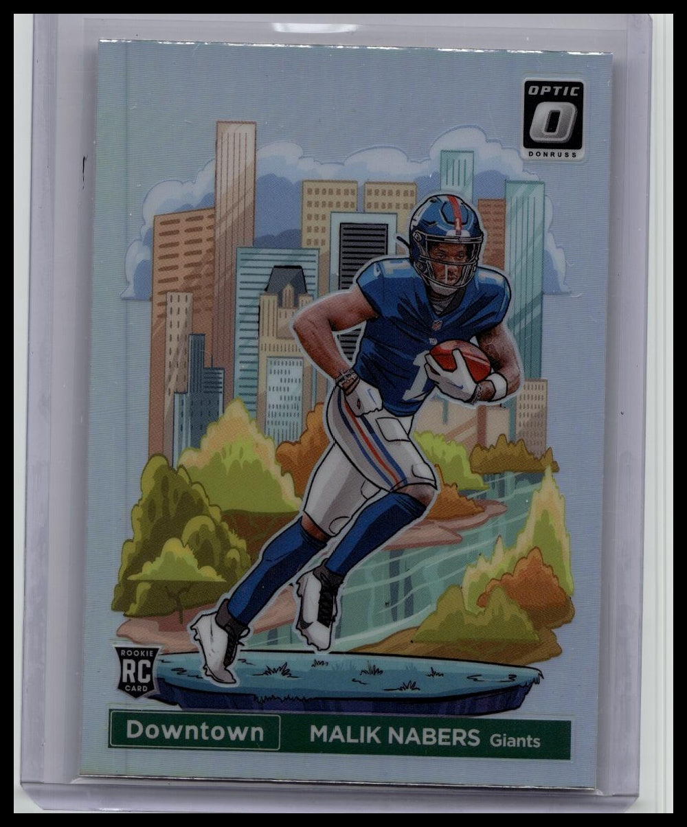2024 Panini Donruss Optic - Downtown! Malik Nabers #18 (RC) Rookie Card