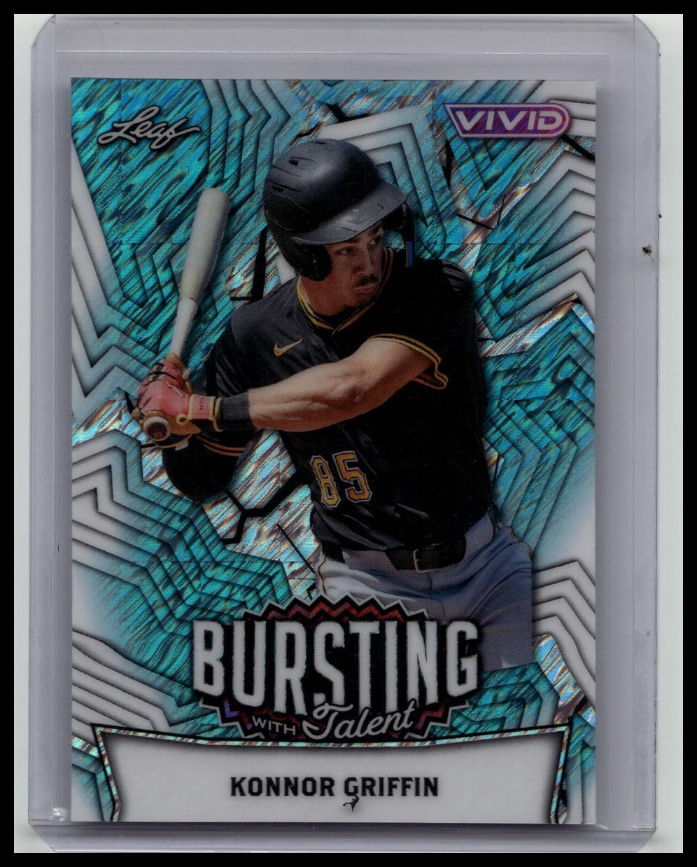 2025 Leaf Vivid Bursting with Talent Teal 1/1 Konnor Griffin #TB-36