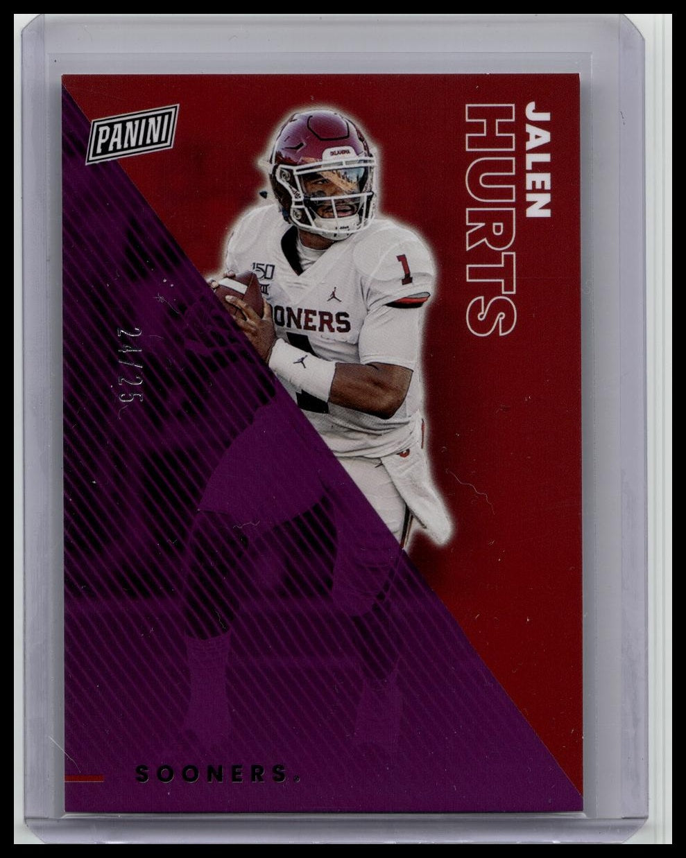 2023 Panini Father's Day Jaylen Hurts #26 Purple /25