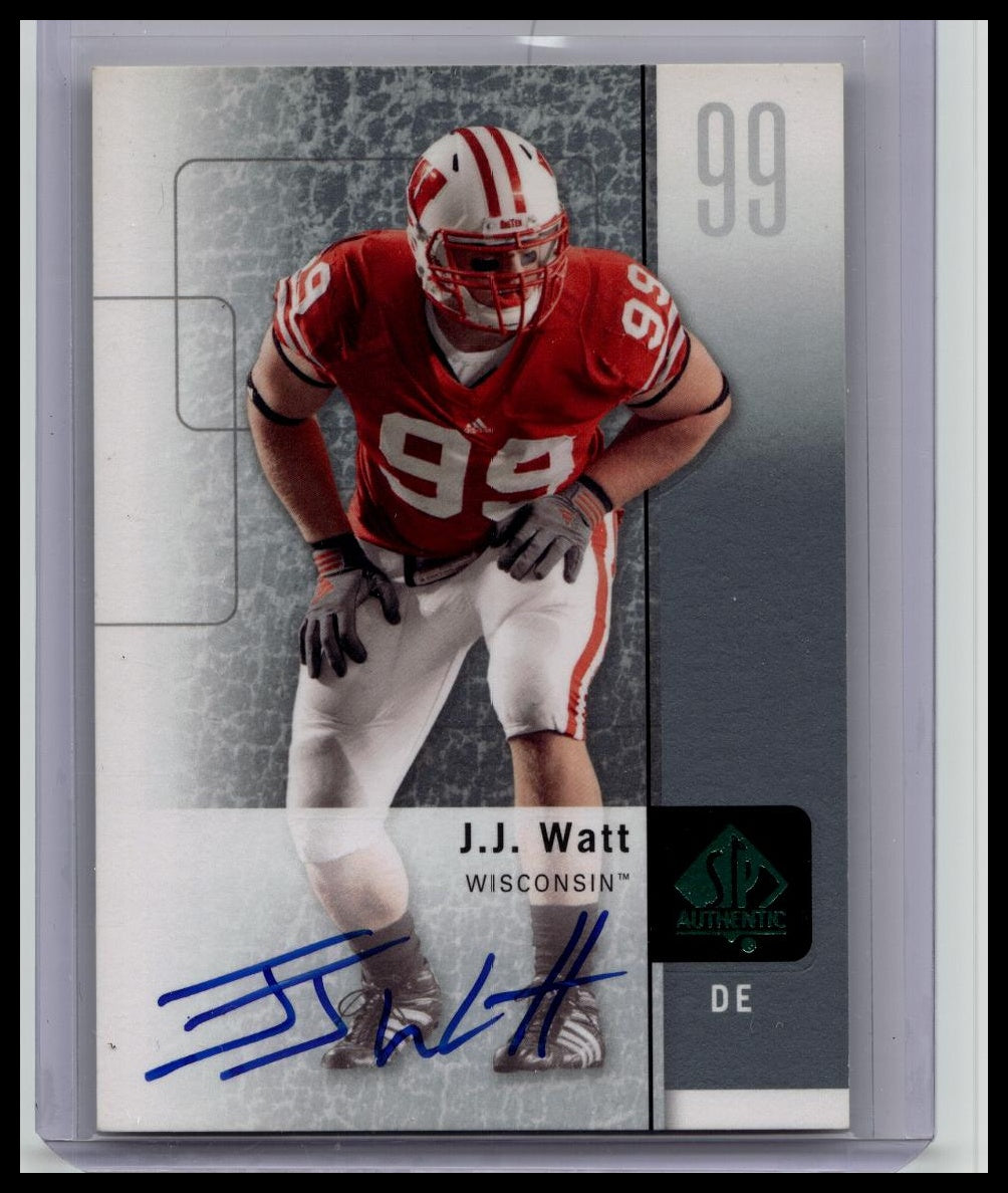 2011 SP Authentic - J.J. Watt Rookie On Card Auto #57 (RC)