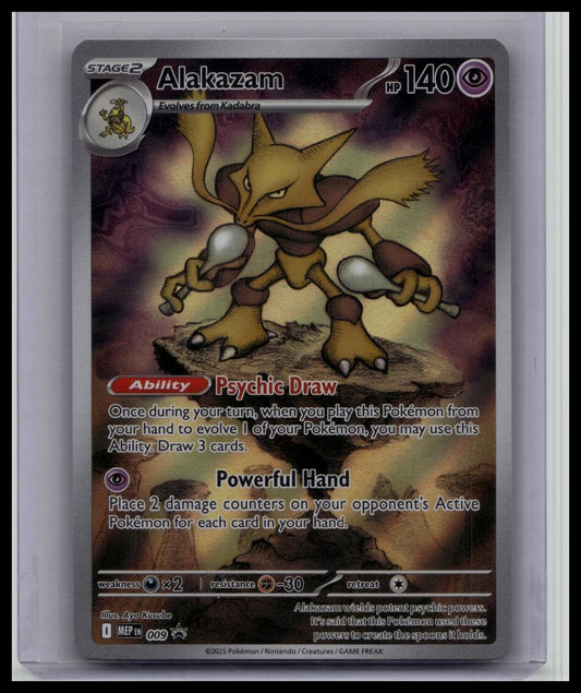 Pokémon MEP 009 - Black Star Promo Alakazam Full Art