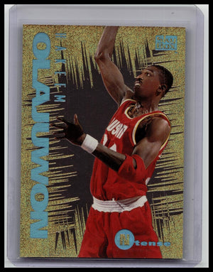 SkyBox 1994-95 Emotion Ntense Insert Hakeem Olajuwon Houston Rockets Card #8