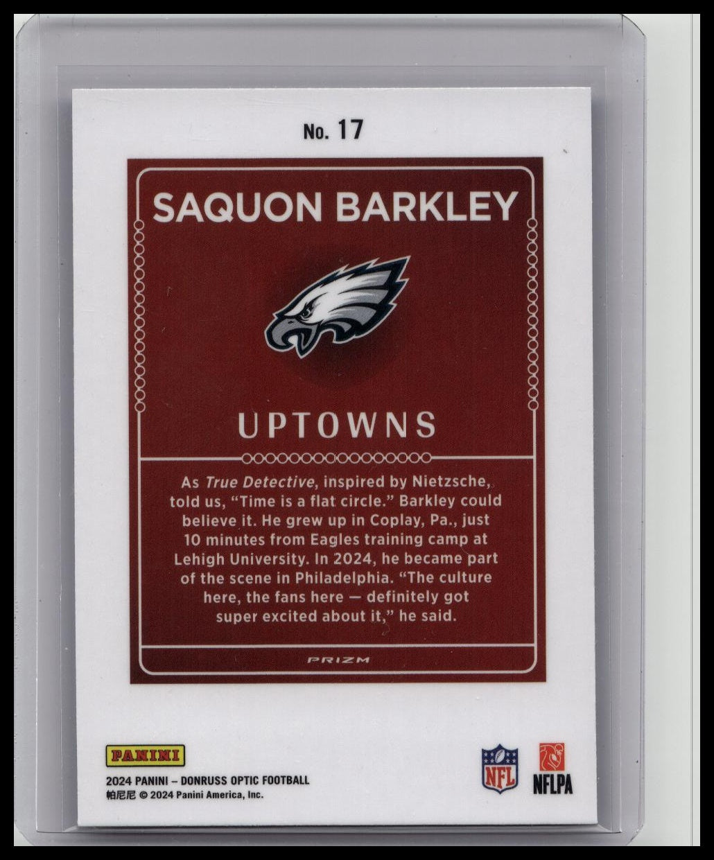 2024 Panini Donruss Optic - Uptowns Saquon Barkley #17