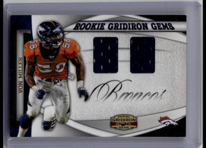 2011 Gridiron Gear Von Miller Rookie Hidden Gems Dual Jersey Relic /25