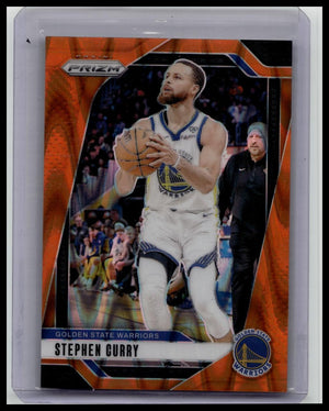 Panini 2024-25 Prizm Stephen Curry Orange Prizm #134 /199 Golden State Warriors