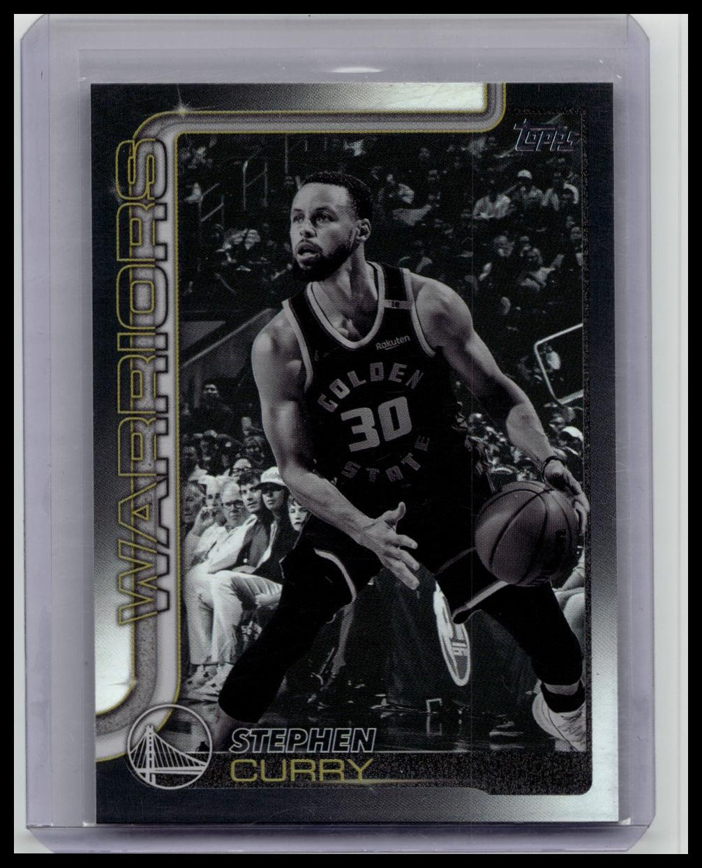 2025-26 Topps Basketball STEPHEN CURRY #135 Exclusive Blackout Black Foil SP