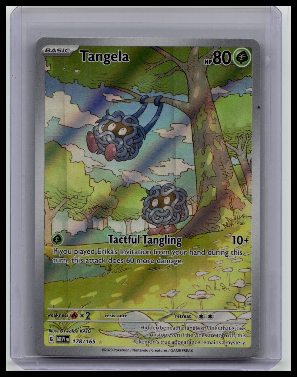 Pokémon Tangela Sv: Scarlet & Violet 151 Illustration Rare Holo 178/165 80 HP