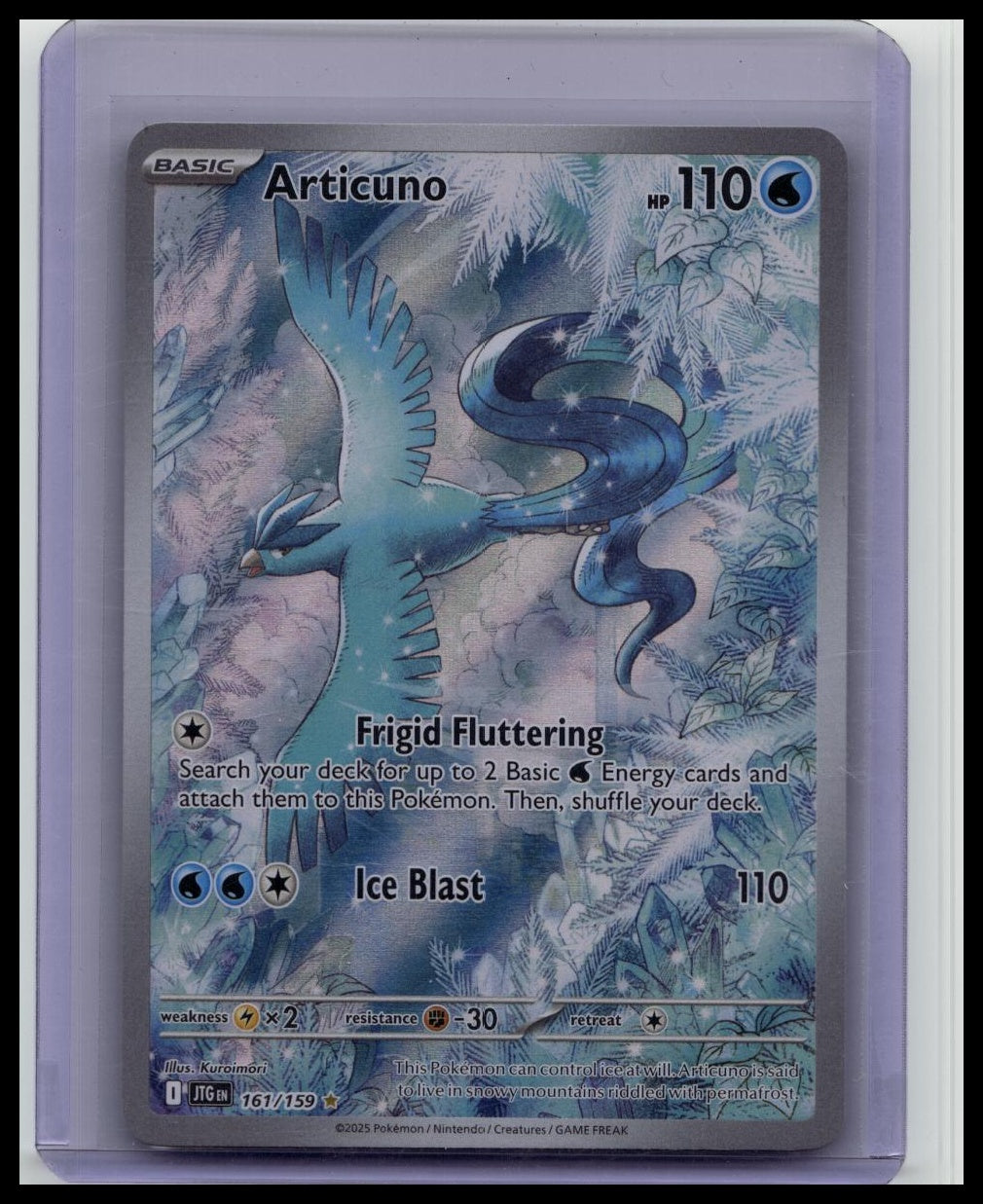 Pokémon Articuno SV09 Journey Together Illustration Rare Holo Card 161/159