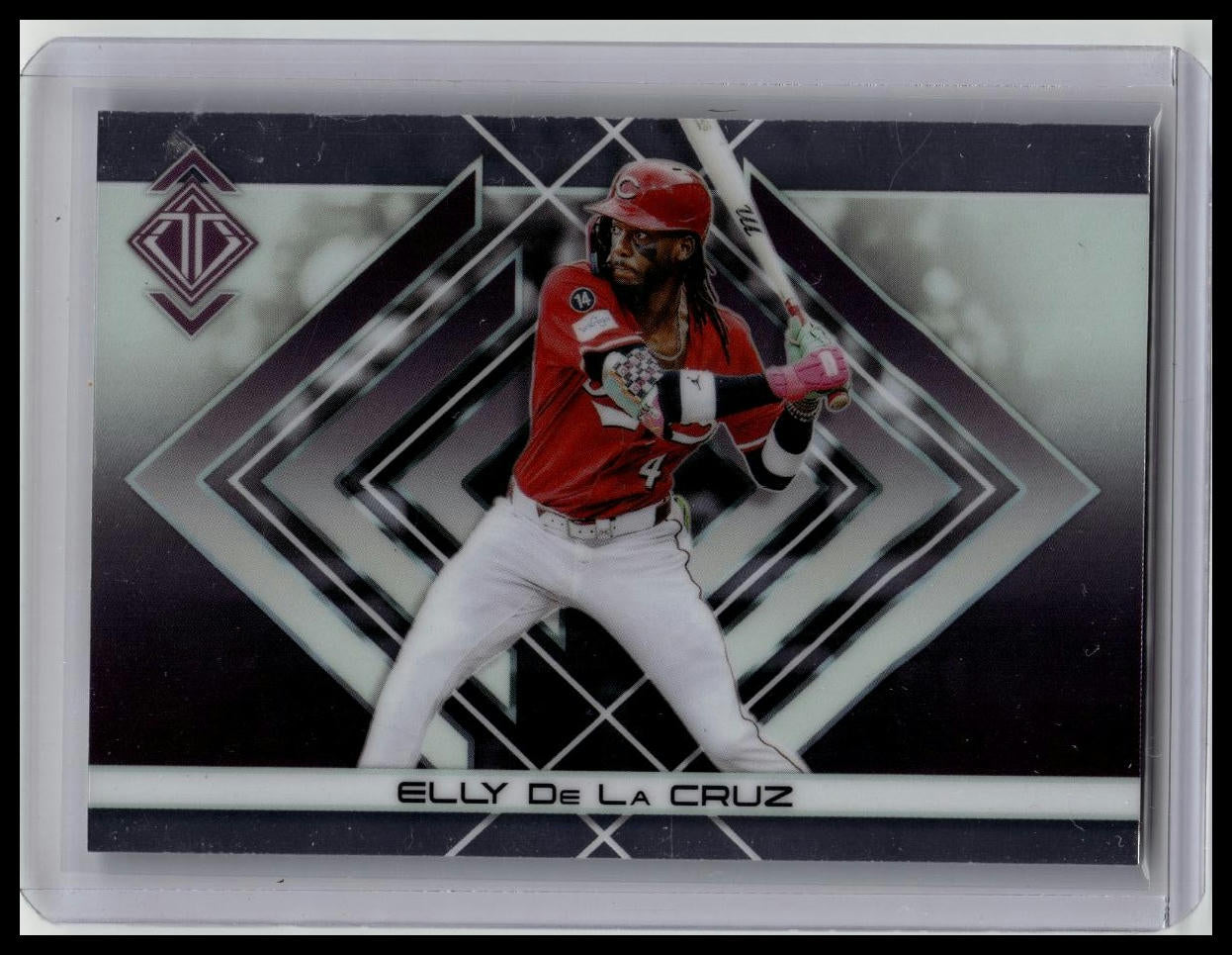 ELLY DE LA CRUZ 2025 TOPPS TRANSCENDENT ICONS CHROME VARIATION #11 REDS