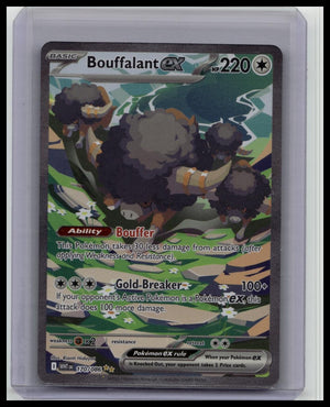 POKEMON BOUFFALANT EX SIR 170/086 SV: WHITE FLARE HOLO