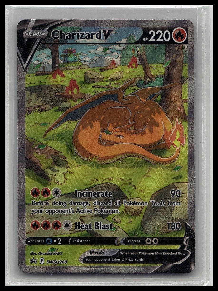 Pokémon TCG - Charizard V SWSH260 Sword & Shield Promo Holo Card Alt Art