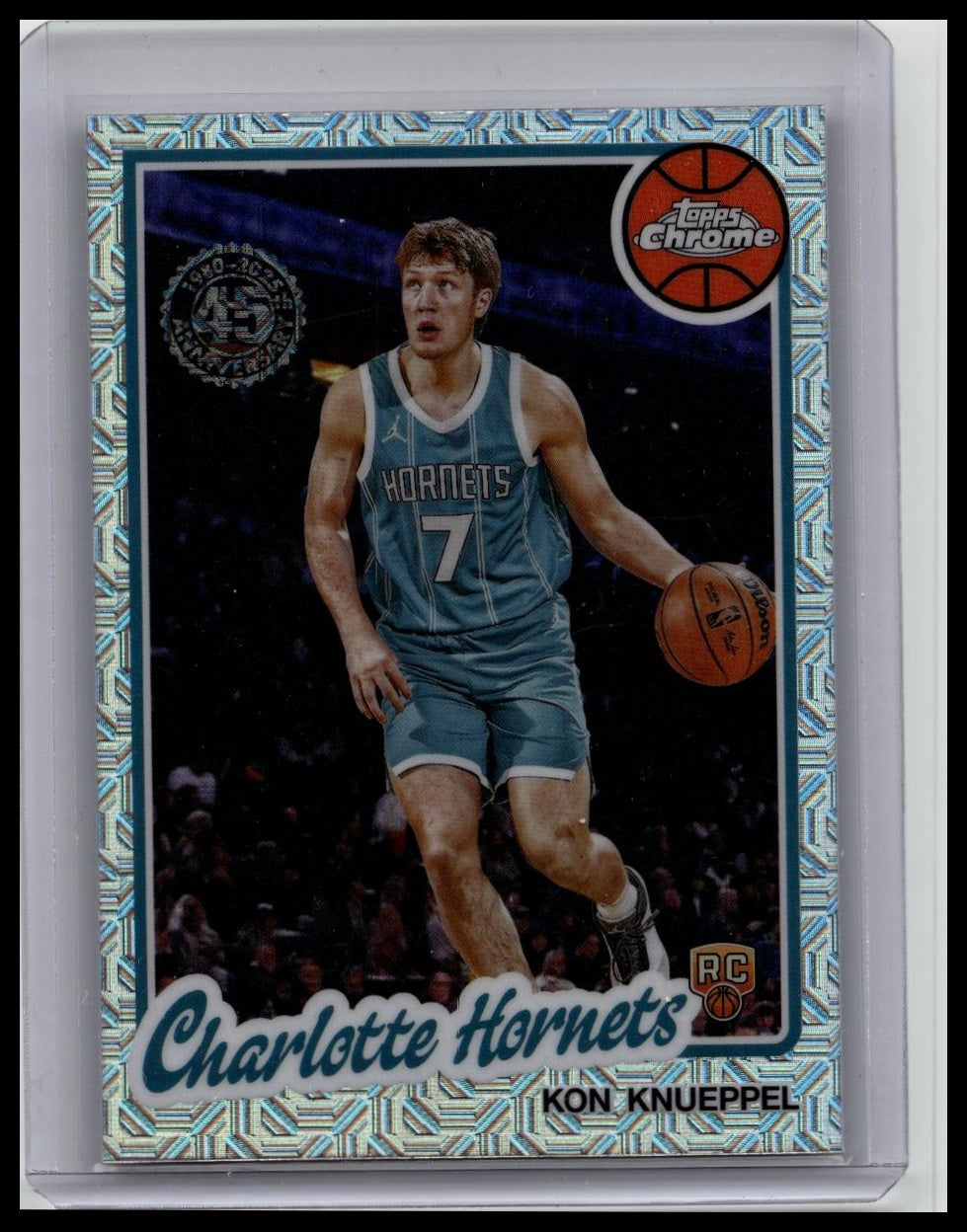 Kon Knueppel 2025-26 Topps Chrome Silver Mojo 45th Anniversary RC #TC-KK