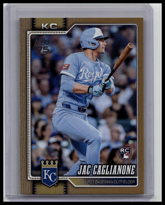 2026 Topps Series 1 Jac Caglianone Gold Parallel #138 SP /2026 Rookie Card RC