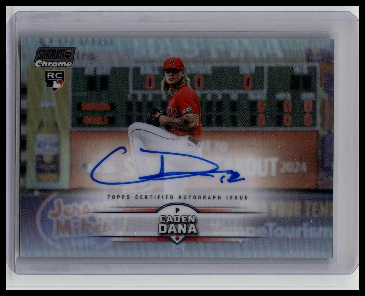 2025 Topps Chrome Stadium Club Rookie Autograph Caden Dana REF RC Auto