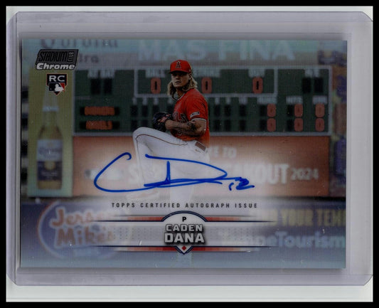 2025 Topps Chrome Stadium Club Rookie Autograph Caden Dana REF RC Auto
