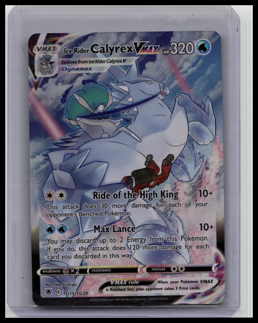 Ice Rider Calyrex VMAX - TG15/TG30 - Pokemon Astral Radiance Ultra Rare Card NM
