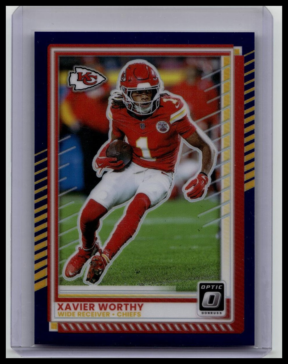 2025 Donruss Optic #123 Xavier Worthy Purple #/60