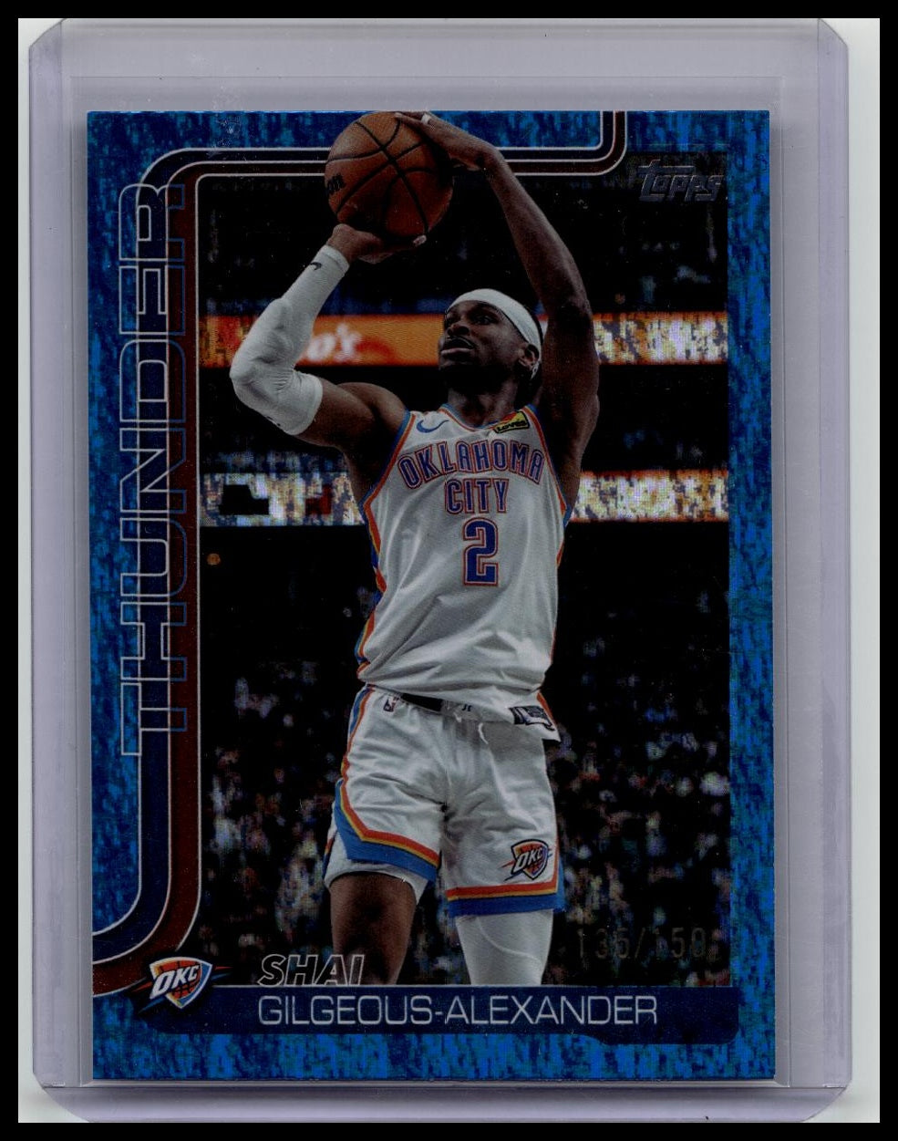 2025-26 Topps - Shai Gilgeous-Alexander COLOR MATCH Blue Rainbow /150
