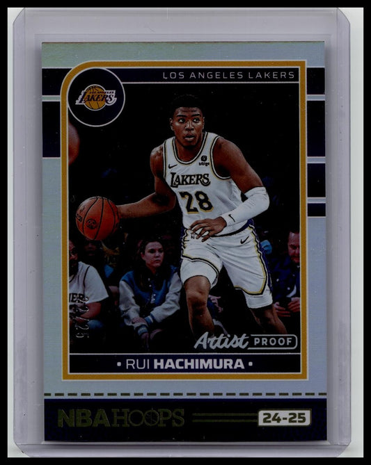 Rui Hachimura 2024-25 Panini NBA Hoops Artist Proof Silver /25 #117
