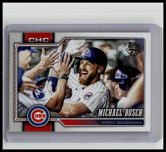 2026 Topps Series 1 One Baseball - Michael Busch Chicago Cubs #348 -Gold Mirror