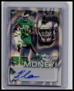 2025 Leaf Metal - So Money! Jeremiyah Love #SM-JL1 Lava /15 Auto