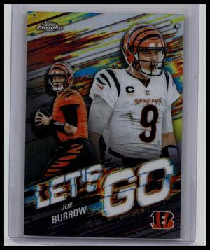 2025 Topps Chrome NFL Joe Burrow LETS GO Case Hit! RARE! 1:9611 Packs!