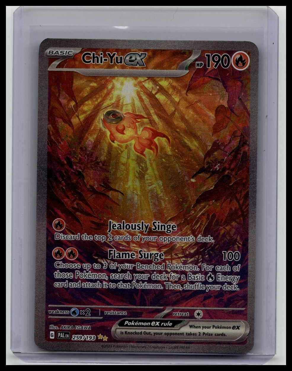 Chi-Yu ex 259/193 Holo Special Illustration Rare Paldea Evolved Pokémon Card