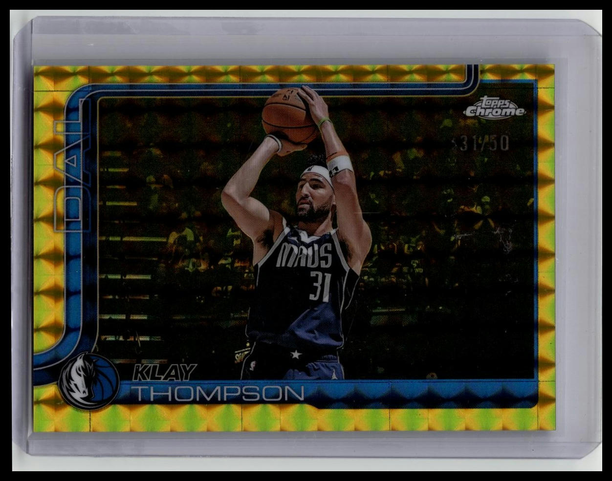 2025-26 Topps Chrome Klay Thompson Geometric Gold Refractor #'d 31/50 Jersey #!