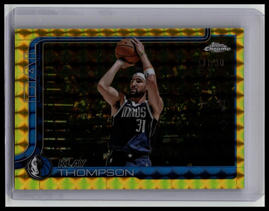 2025-26 Topps Chrome Klay Thompson Geometric Gold Refractor #'d 31/50 Jersey #!