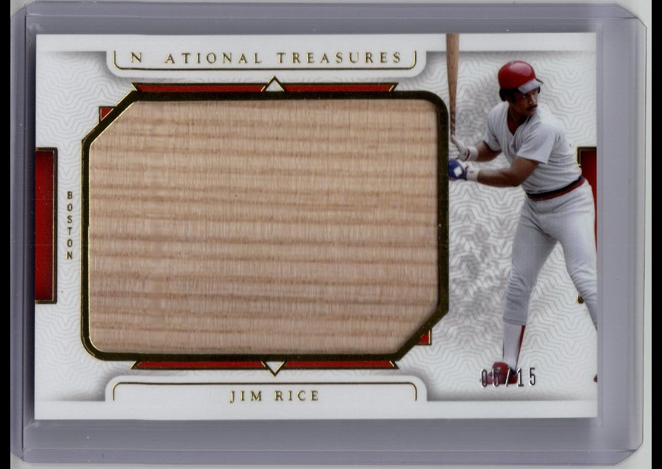 2024 Panini National Treasures Legendary Jumbo Lumber Jim Rice /15 #LJL-JR