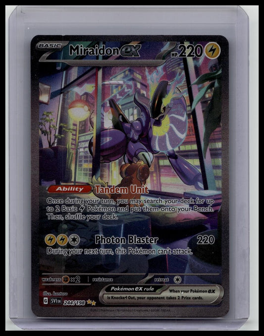 Pokemon Scarlet/Violet Base Miraidon EX Special Illusrtation Rare 244/198