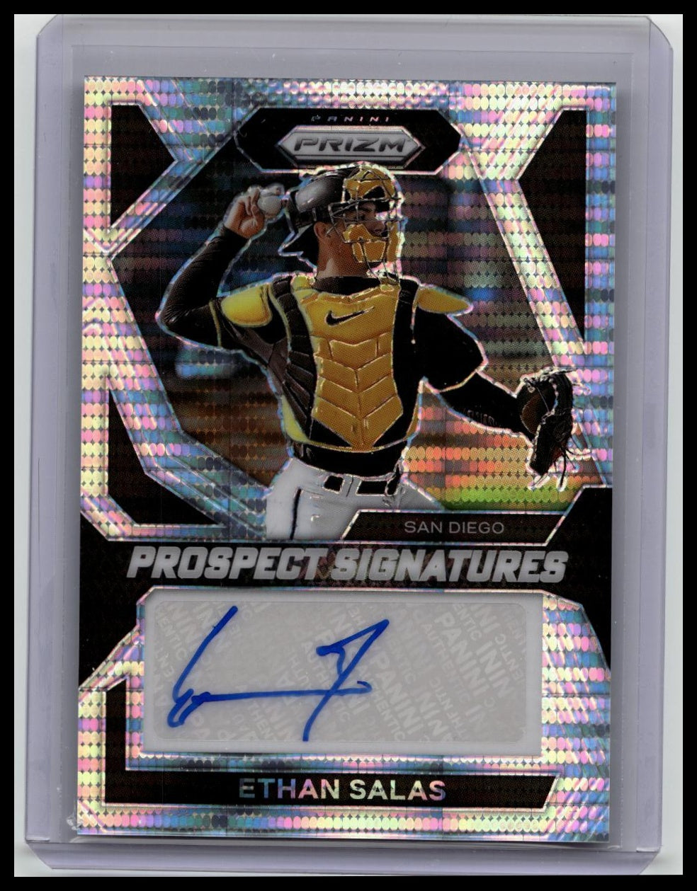 Ethan Salas 2024 Panini Prizm MLB Pulsar /199 Prospect AUTO #PS-ES Padres