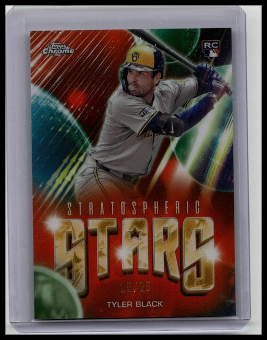 Tyler Black 2024 Topps Chrome Update ORANGE STRATOSPHERIC STARS /25 #SSC-19