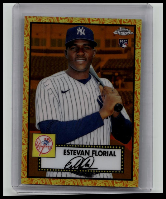 2021 Topps Chrome Platinum Anniversary 70th Logo #71 Estevan Florial RC /25