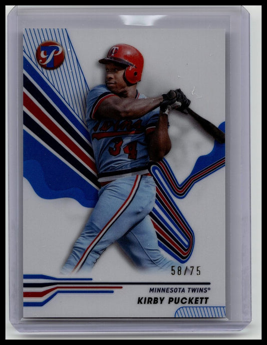 2024 Topps Pristine Kirby Puckett - Pristine Blue Refractor /75