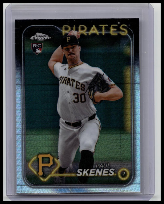 Paul Skenes (RC) 2024 Topps Chrome Update Rookie Prism Refractor #USC88 Pirates