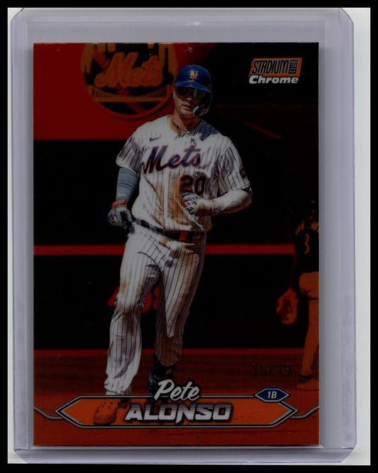 2024 Topps Stadium Club Chrome Pete Alonso Orange /99 Mets