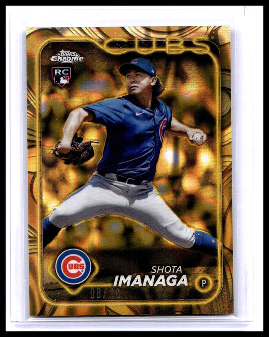 2024 Topps Chrome Shota Imanaga /10 Guilded Gold Refractor Rookie RC Cubs