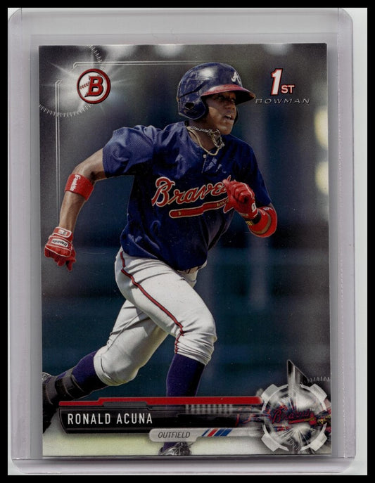 2017 Bowman Ronald Acuna Jr. Paper 1st #BP127 Braves