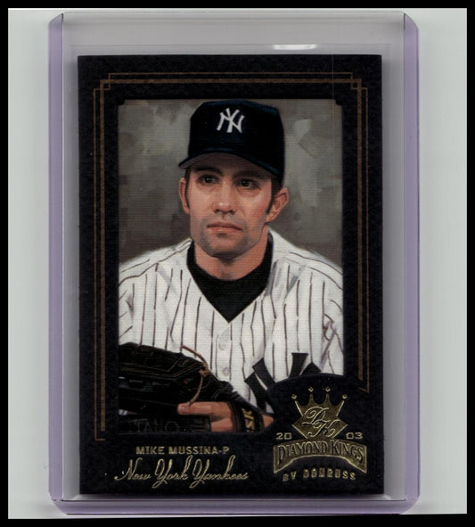 2003 Donruss Diamond Kings #42 Mike Mussina /100