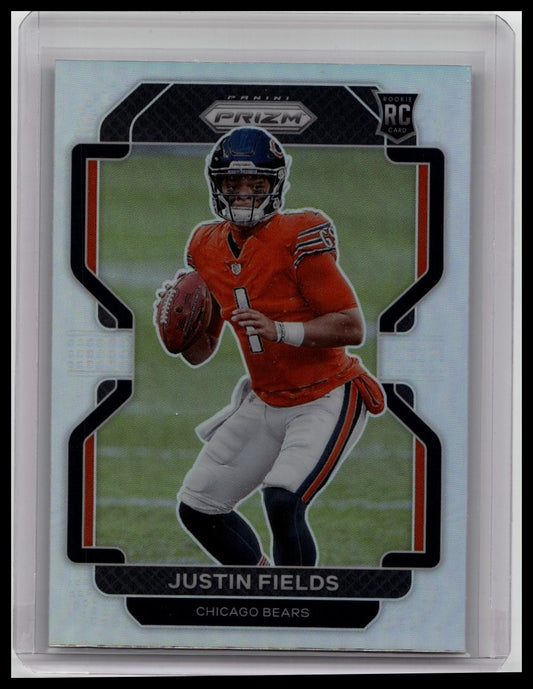 2021 Panini Prizm Variation Silver Prizm Justin Fields # V-334 NFL Rookie RC